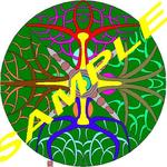 tree_2, this imaginative and colorful drawing/poster is about different looks of a tree with phases of the moon behind
